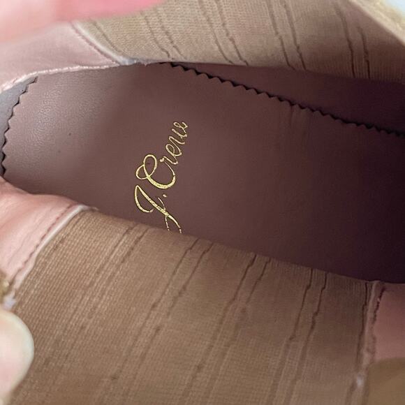 J. Crew Women's Size 8 Suede Leather Western Ankle Boots Tan Beige - Picture 8 of 11